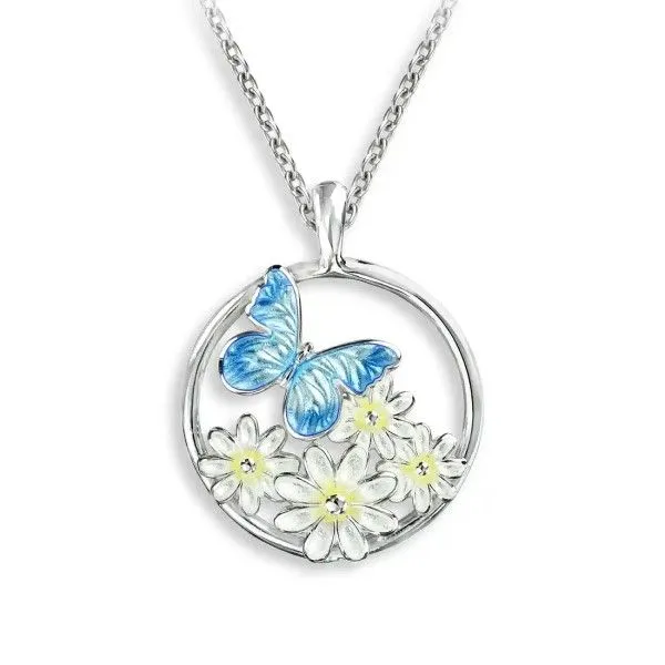 Sterling Silver and Enamel Butterfly Pendant Dickinson Jewelers Dunkirk, MD