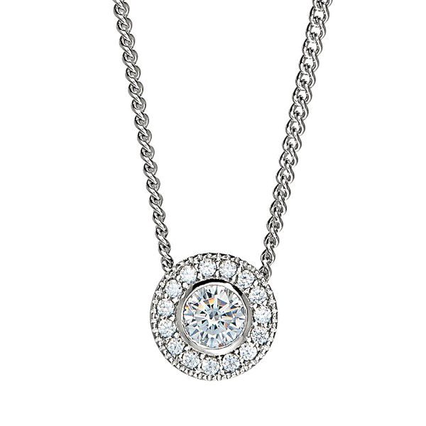 Sterling Silver April Birthstone Pendant Dickinson Jewelers Dunkirk, MD
