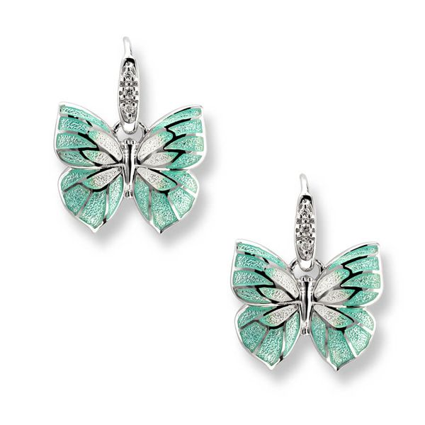 Sterling Silver And Enamel Butterfly Earrings Dickinson Jewelers Dunkirk, MD