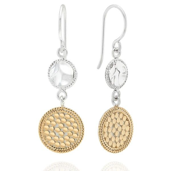 Hammered And Dotted Dangle Earrings Dickinson Jewelers Dunkirk, MD