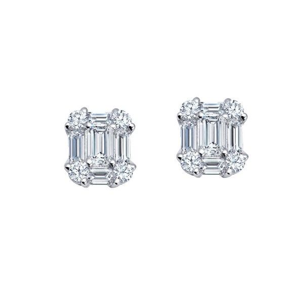 Lassaire Simulated Diamond Post Earrings Dickinson Jewelers Dunkirk, MD