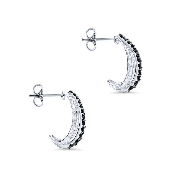 Sterling Silver Black Spinel Earrings Image 2 Dickinson Jewelers Dunkirk, MD