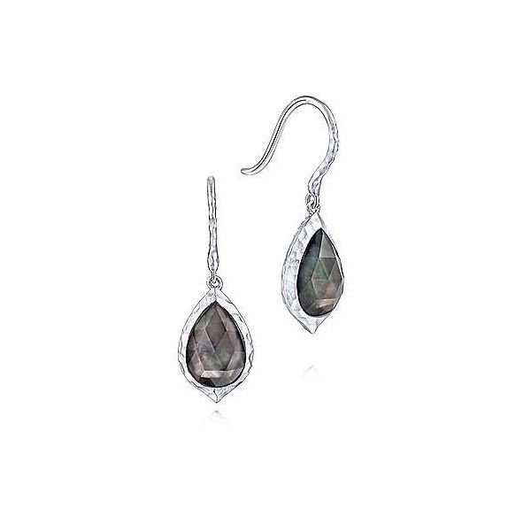 Sterling Silver Rock Crystal Black MOP Earrings Dickinson Jewelers Dunkirk, MD