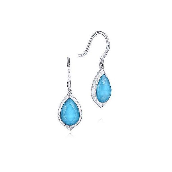 Sterling Silver Rock Crystal And Turquoise Earrings Dickinson Jewelers Dunkirk, MD