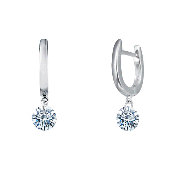 Lassaire Simulated Diamond Drop Earrings Dickinson Jewelers Dunkirk, MD