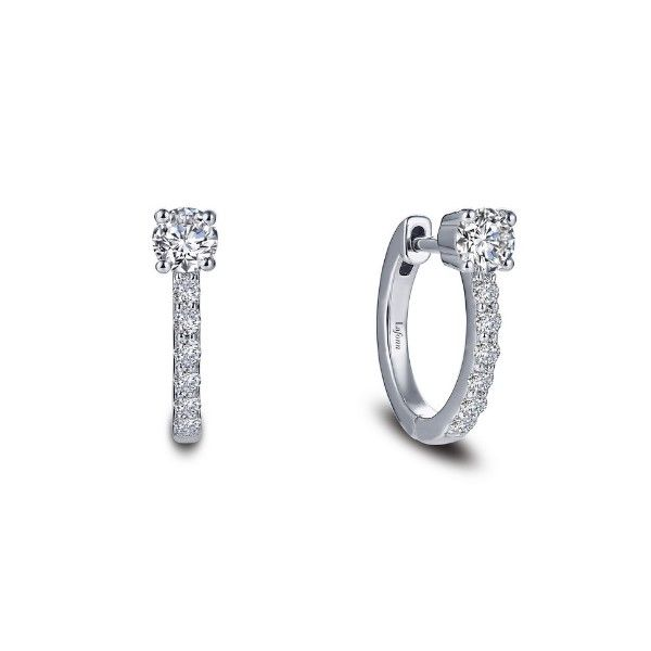 Lassaire Simulated Diamond Huggie Earrings Dickinson Jewelers Dunkirk, MD