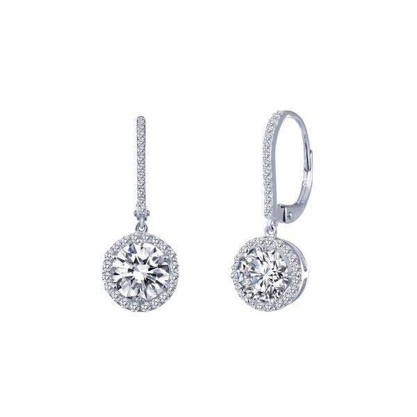 Lassaire Simulated Diamond Halo Earrings Dickinson Jewelers Dunkirk, MD