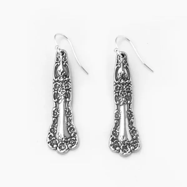 Sterling Silver Lady Helen Dangle Spoon Earrings Dickinson Jewelers Dunkirk MD