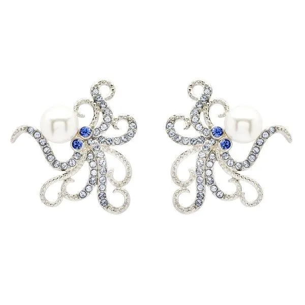 Ocean Sterling Silver Octopus Earrings 001 645 07842 Dunkirk Dickinson Jewelers Dunkirk MD