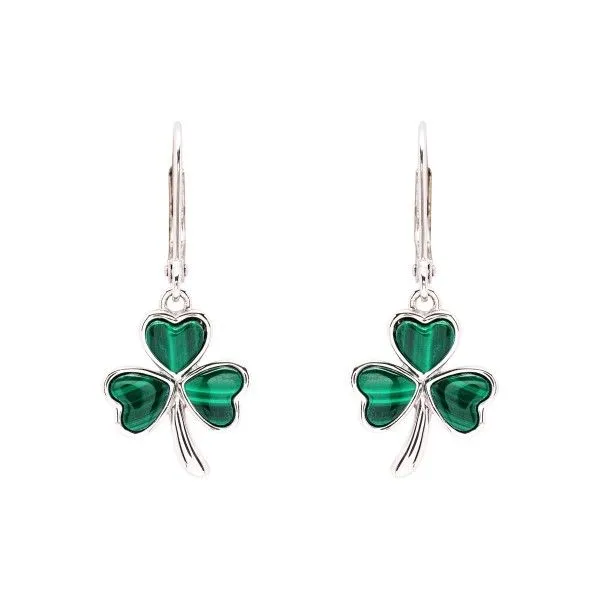 Sterling Silver Shamrock Earrings Dickinson Jewelers Dunkirk, MD