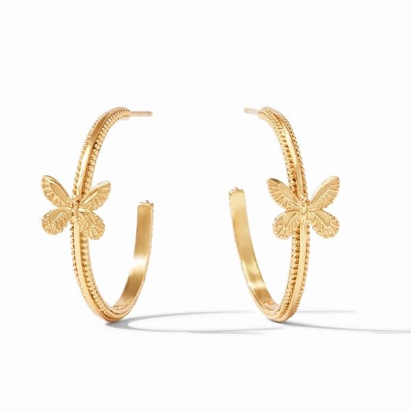 Butterfly Hoop Earrings Dickinson Jewelers Dunkirk, MD