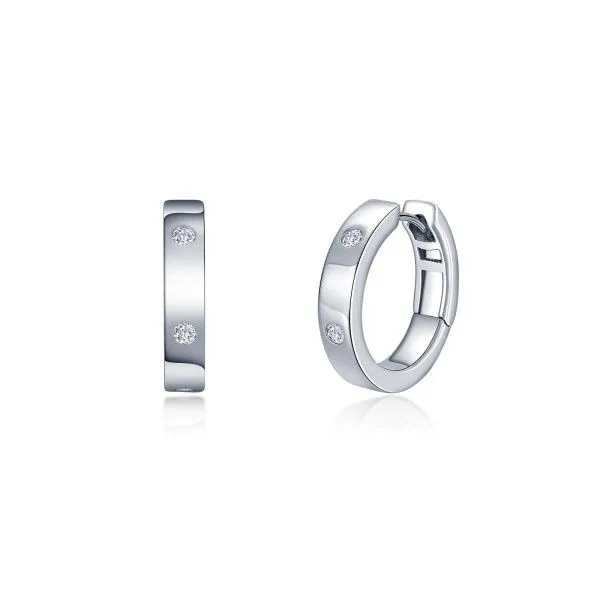 Lassaire Simulated Diamond Hoop Earrings Dickinson Jewelers Dunkirk, MD