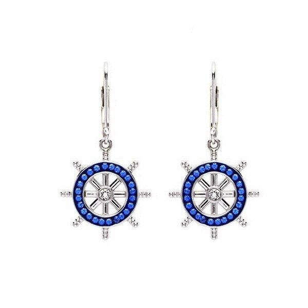 Sterling Silver Ships Wheel Earrings Dickinson Jewelers Dunkirk, MD