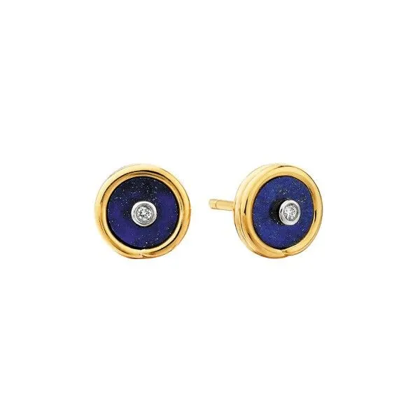 Lapis Post Earrings Dickinson Jewelers Dunkirk, MD