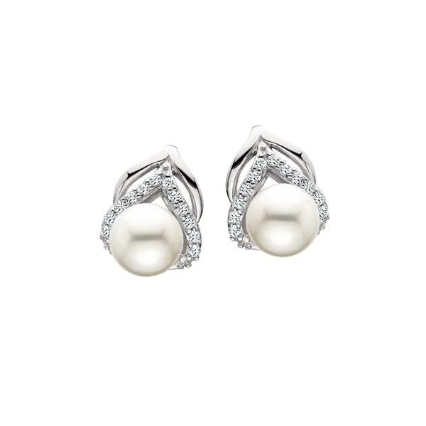 Sterling Silver Freshwater Pearl Earrings Dickinson Jewelers Dunkirk, MD