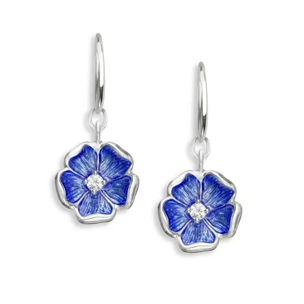 Sterling Silver and Enamel Cherokee Rose Earrings Dickinson Jewelers Dunkirk, MD