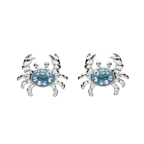Sterling Silver Crab Stud Earrings Dickinson Jewelers Dunkirk, MD