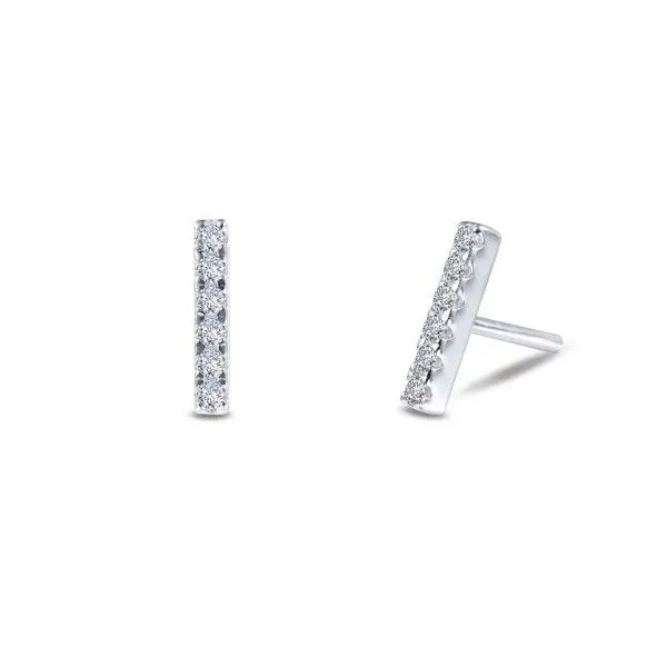 Lassaire Simulated Diamond Bar Earrings Dickinson Jewelers Dunkirk, MD