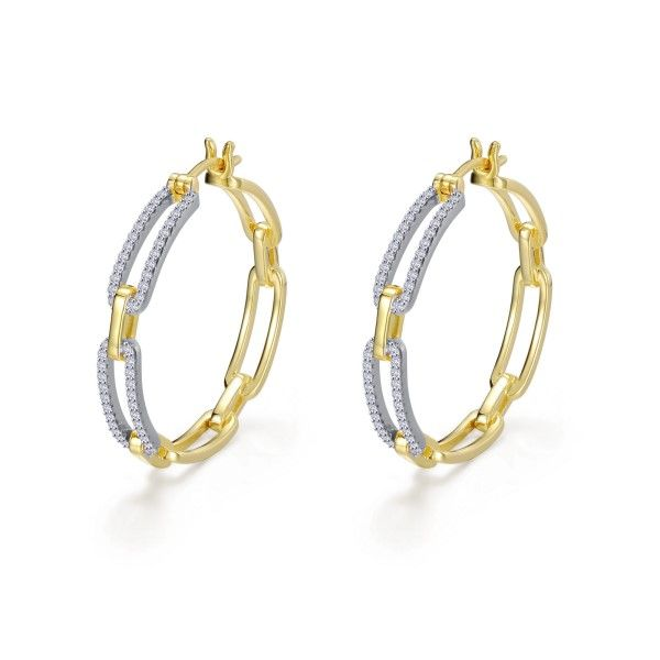 Lassaire Simulated Diamond Hoop Earrings Dickinson Jewelers Dunkirk, MD