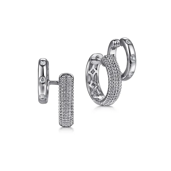 Sterling Silver Bujukan White Sapphire Stuggies Earrings Dickinson Jewelers Dunkirk, MD