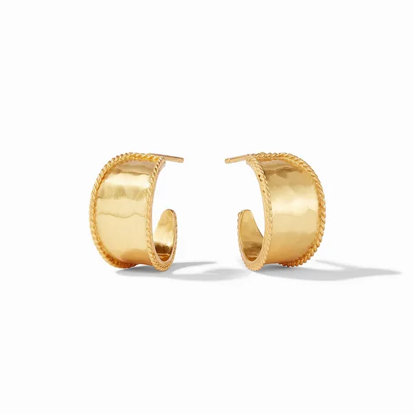 24Kt Gold Plated Savoy Hoop Earrings Dickinson Jewelers Dunkirk, MD