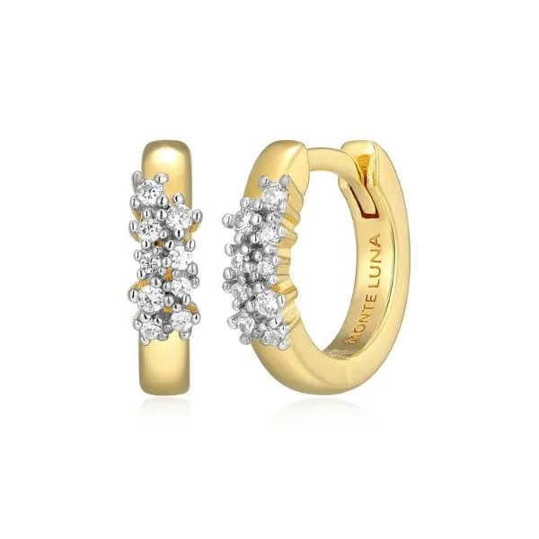 14k Gold Plated Scattered Huggie Earrings Dickinson Jewelers Dunkirk, MD