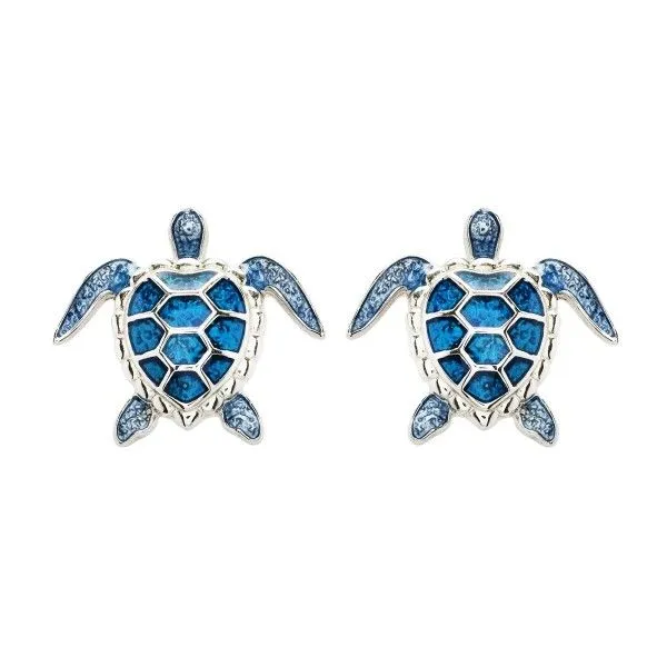 Sterling Silver Turtle Earrings Dickinson Jewelers Dunkirk, MD