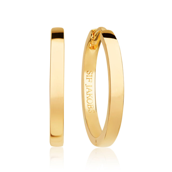 18k Gold Plated Large Hoop Earrings Dickinson Jewelers Dunkirk, MD