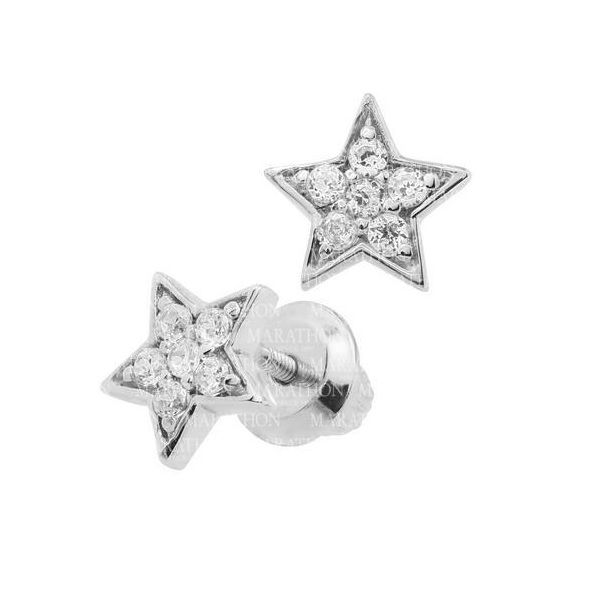 Child's Sterling Silver Star Stud Earrings Dickinson Jewelers Dunkirk, MD