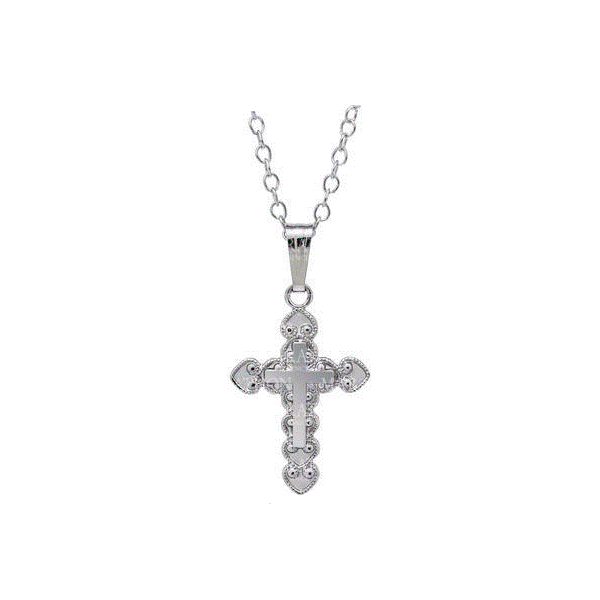 Child's Sterling Silver Cross Pendant Dickinson Jewelers Dunkirk, MD