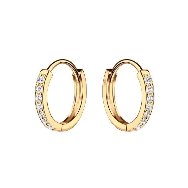 14k Gold Plated Huggie Earrings Dickinson Jewelers Dunkirk, MD