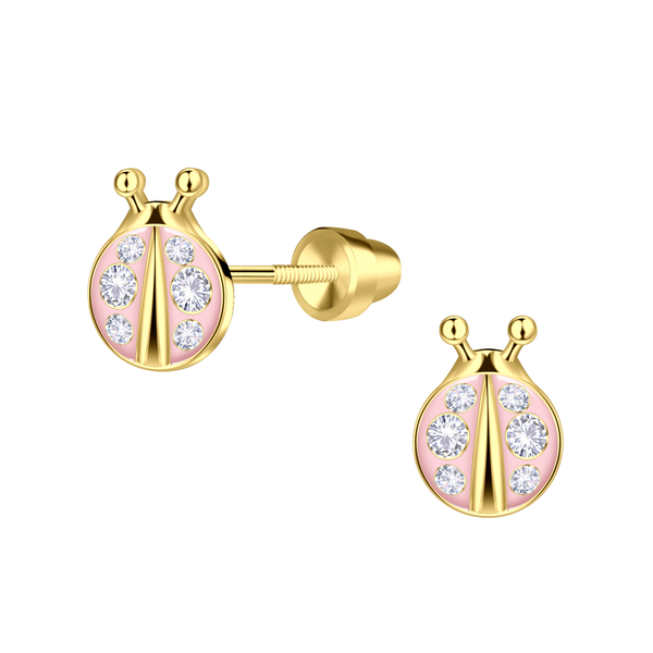 14k Gold Plated Ladybug Earrings Dickinson Jewelers Dunkirk, MD