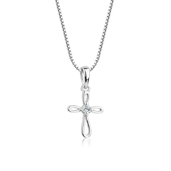 Sterling Silver Infinity Cross Necklace Dickinson Jewelers Dunkirk, MD