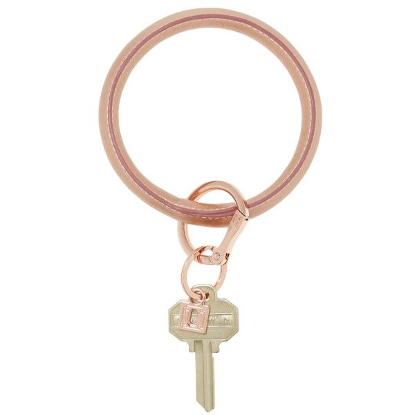 Leather Big O Key Ring In Rose Gold Dickinson Jewelers Dunkirk, MD