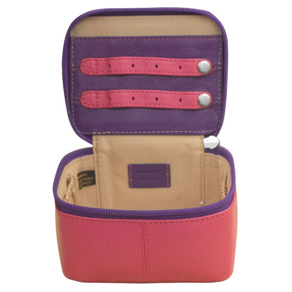 Travel Jewelry Case - Hot Pink & Purple Image 2 Dickinson Jewelers Dunkirk, MD