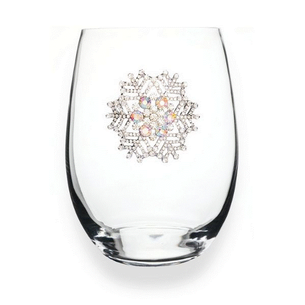 Snowflake Stemless Wine Glass Dickinson Jewelers Dunkirk, MD