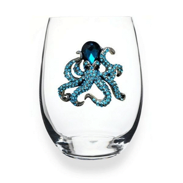 Octopus Stemless Wine Glass Dickinson Jewelers Dunkirk, MD