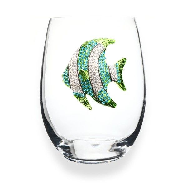 Tropical Fish Stemless Wine Glass Dickinson Jewelers Dunkirk, MD