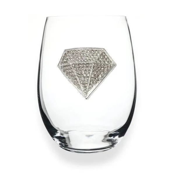 Jeweled Stemless Wine Glass Dickinson Jewelers Dunkirk, MD