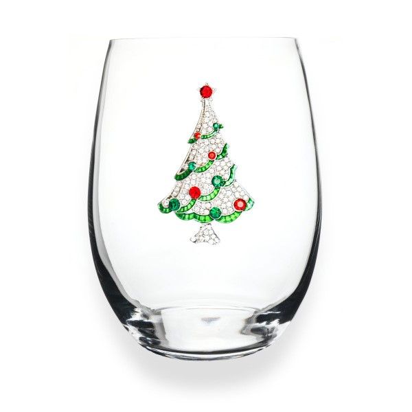 Christmas Tree Stemless Wine Glass Dickinson Jewelers Dunkirk, MD