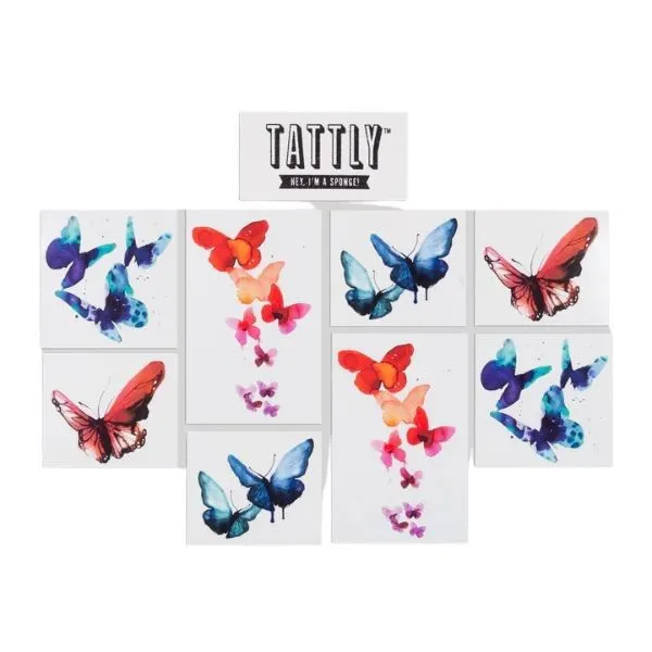 Watercolor Butterflies Temporary Tattoo Set Image 2 Dickinson Jewelers Dunkirk, MD