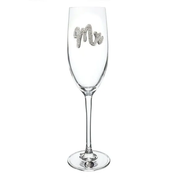 "Mr" Champagne Flute Glassware Dickinson Jewelers Dunkirk, MD