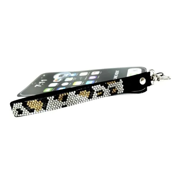 Jacqueline Kent "Wild Leopard" Crystals Phone Wrist Lanyard Dickinson Jewelers Dunkirk, MD