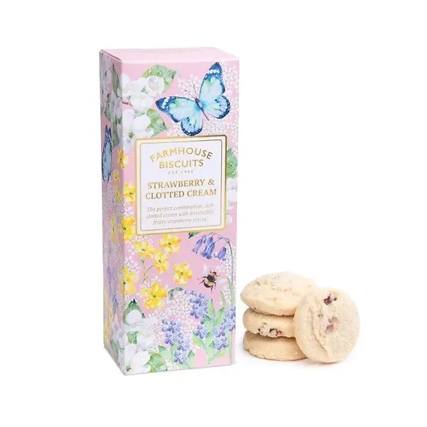 Butterflies and Flowers Strawberries & Clotted Cream Biscuits Carton Dickinson Jewelers Dunkirk, MD