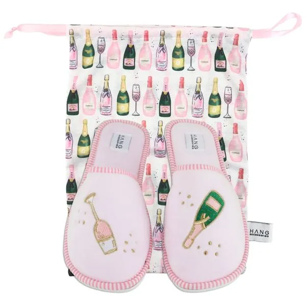 Champagne Foldable Travel Slippers - Medium Dickinson Jewelers Dunkirk, MD