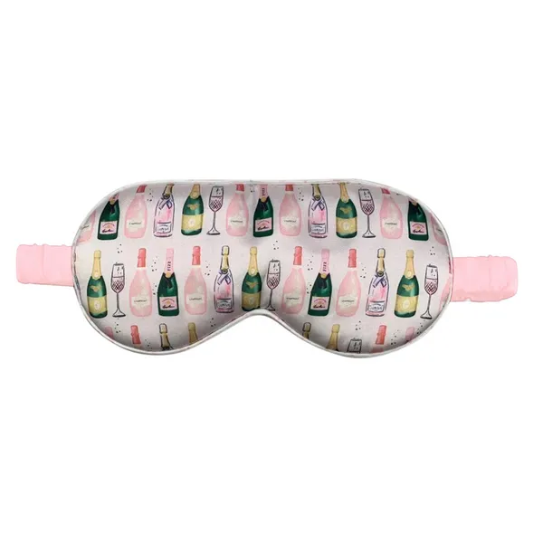 Champagne Satin Eye Mask with Zipper Pouch Dickinson Jewelers Dunkirk, MD