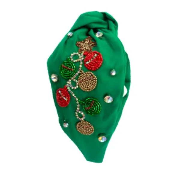 Green Christmas Ornament Beaded Headband Dickinson Jewelers Dunkirk, MD