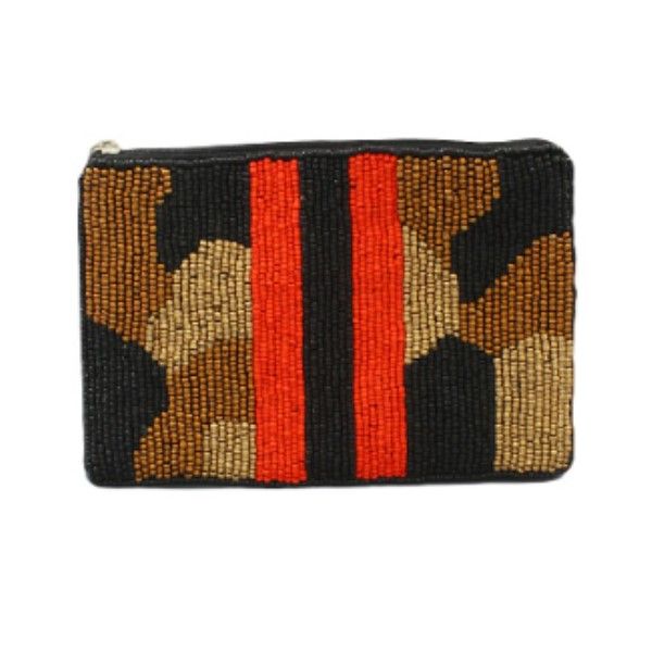 Camo with Stripe Beaded Coin Pouch Dickinson Jewelers Dunkirk, MD