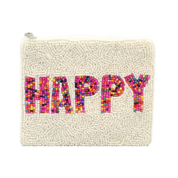 Happy Multi Color Beaded Coin Pouch Dickinson Jewelers Dunkirk, MD