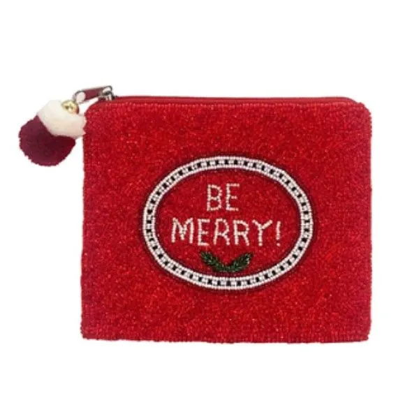 Be Merry Red Beaded Coin Pouch Dickinson Jewelers Dunkirk, MD